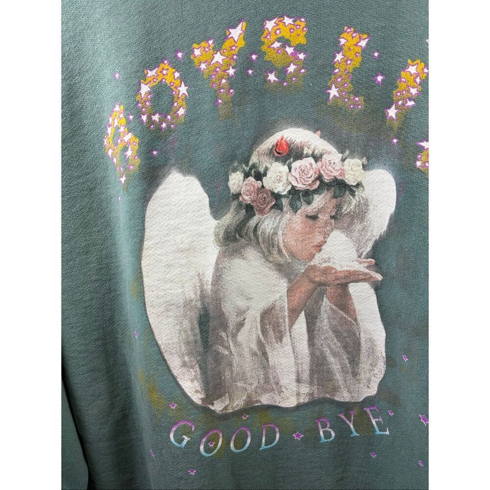 Boys Lie RARE Good Bye Crewneck in Green One Size - Picture 2 of 9